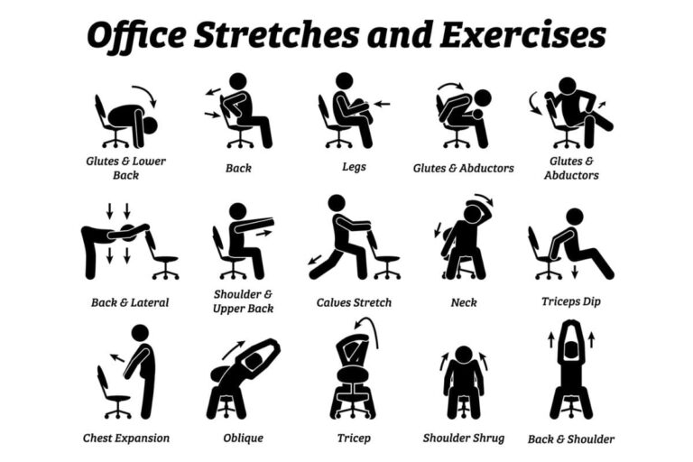 Desk job fitness tips