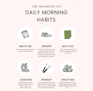 Healthy daily routine for a fit life