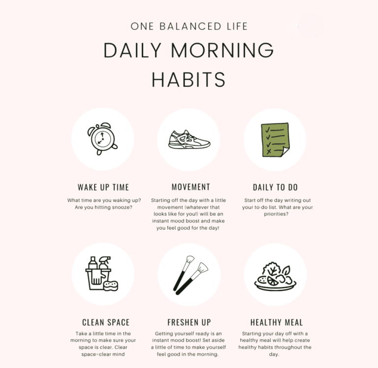Healthy daily routine for a fit life