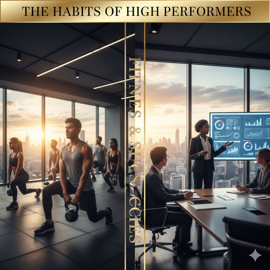 Early morning gym session showing the dedication in the fitness habits of successful people