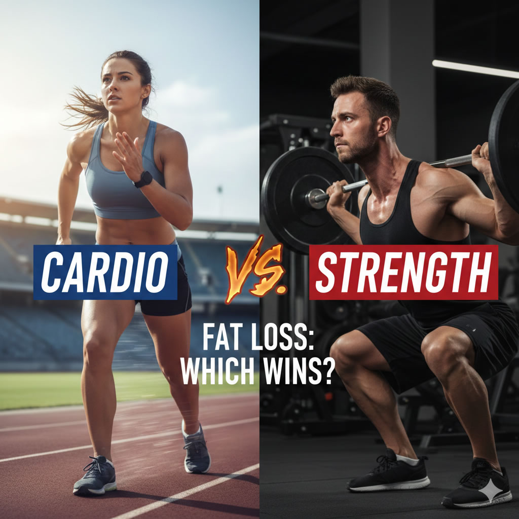 Cardio vs Strength Training for Fat Loss comparison